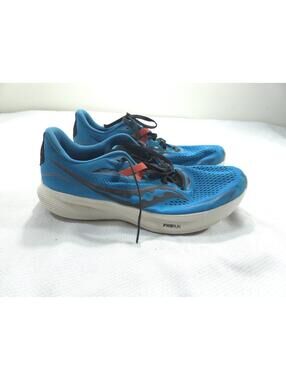 Saucony Ride 15 Mens Blue Orange Running Shoes PWRRUN Athletic Sneakers S20729